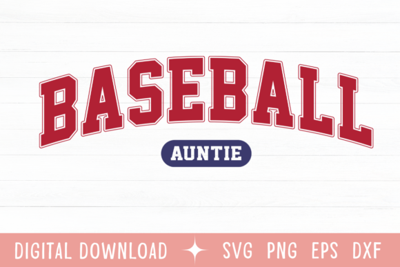 Baseball Auntie Color Retro Varsity SVG: A Designer's Guide