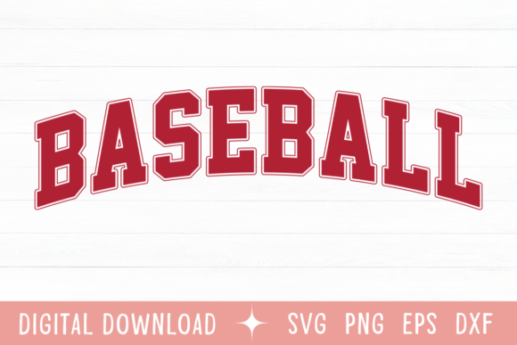 Baseball Color Retro Varsity SVG: Authentic Vintage Team Spirit