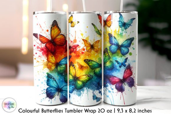 Bring Nature to Your Brand with a Watercolour Butterfly Tumbler