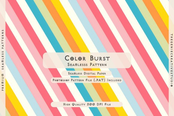 Color Burst Seamless Digital Pattern: Elevate Your Creative Projects