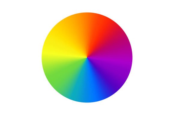 Color Hue Wheel Icon Vector: Your Design Asset