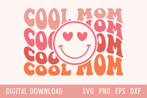 Cool Mom Color Wavy SVG: A Fresh Design Asset for Modern Creators