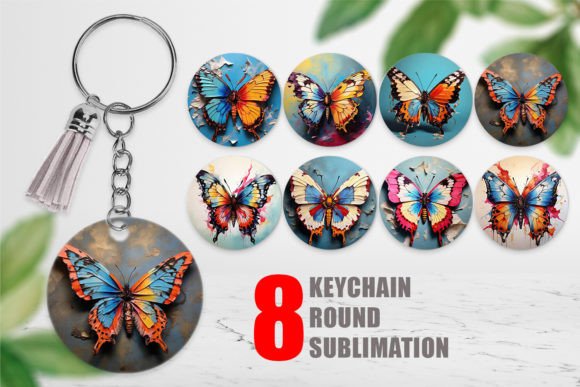 Keychain Butterfly Vibrant Color: A Designer's Favorite for Standout Projects