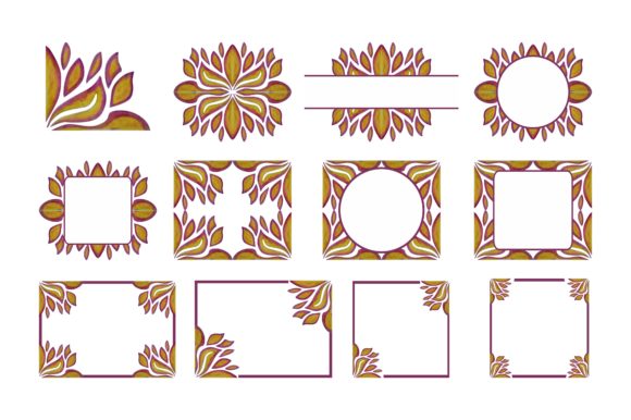 Ornament Border with Pencil Color Bundle: A Designer's Playful Toolkit