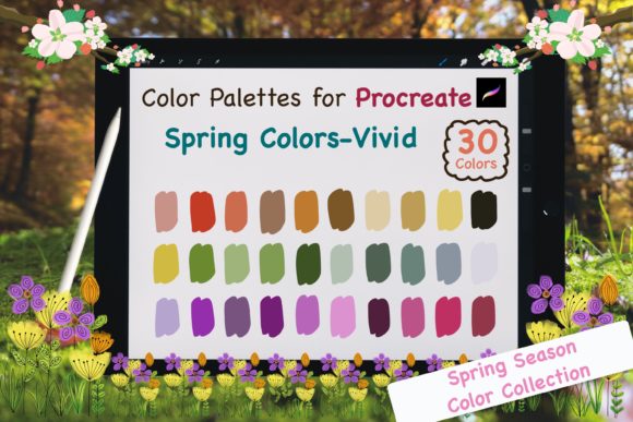 Procreate Color Palettes-Spring Vivid: Energize Your Art