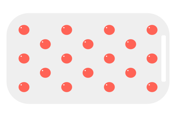 Red Capsule Blister Color Icon: A Vitamin for Visual Identity