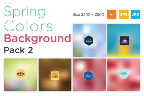 Spring Color Background Pack 2: Fresh Gradients for Your Designs